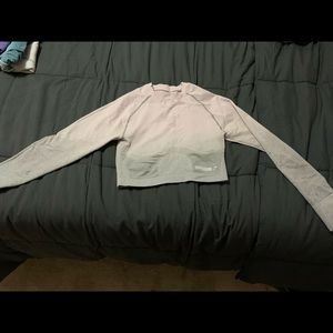 Gymshark Ombré Seamless Crop Top - Large